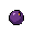 32x32 pixel art item icon, dark wuxia style, single top-left light source, 1px dark outline (not pure black), no background, centered single object, muted oppressive palette, no glossy highlights, no cute style, game inventory icon, purple medicinal pill,