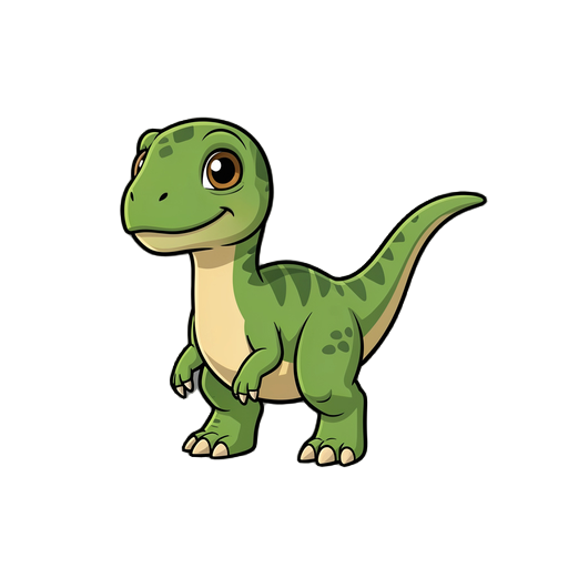 quero que você faça um dinossauro filhote 