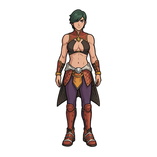 create a right-facing idle pose for this same character.