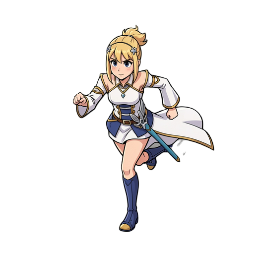 faça a personagem correndo de forma dinâmica 