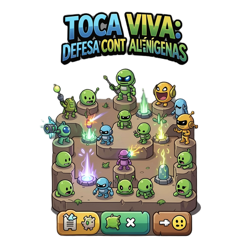 crie um jogo mobile android completo, original e polido, inspirado apenas no gênero tower defense casual de ondas, mas com identidade própria e sem copiar personagens, nomes, interface, arte ou conteúdo de nenhuma franquia existente.  nome provisório: toc