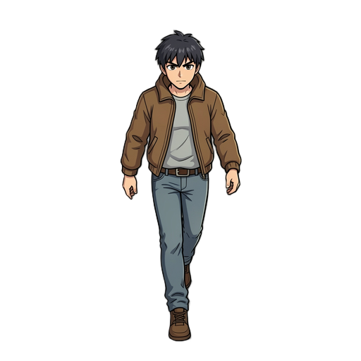 sprite sheet walking to side. transparent background