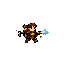  walk cycle: - 8 frames - smooth side-view walking animation - natural arm and leg movement - slight backpack bounce - hose and axe moving subtly with the character