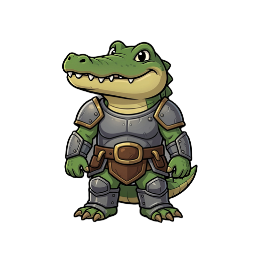 criar um crocodilo com arnadura