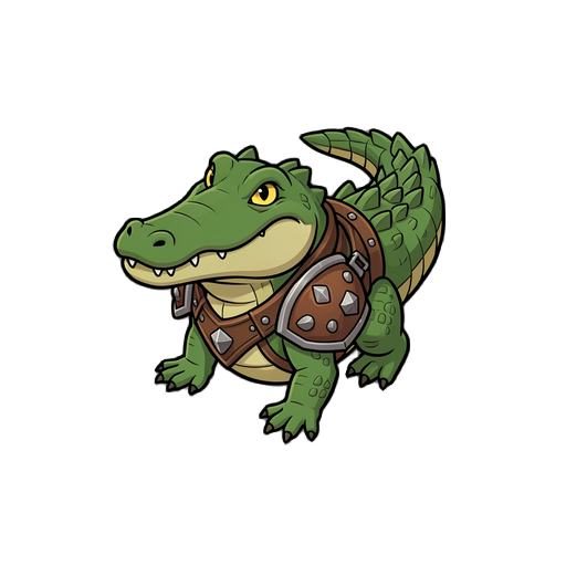 criar um crocodilo com arnadura