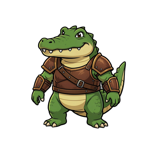 criar um crocodilo com arnadura