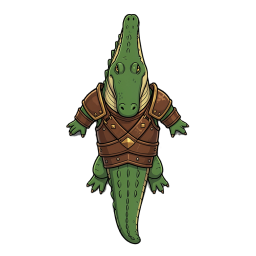 criar um crocodilo com arnadura