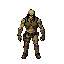 mutant top down view  pixel art 