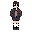 please turn this female character into pixel art.