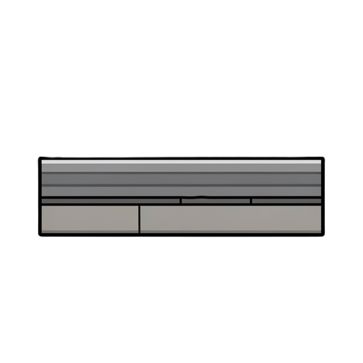 2d game asset, layered above a concrete road and below it, flat vector style. textures are smooth horizontal lines, no stone or gravel textures. clean borders, solid colors, cartoon game style. transparent background.