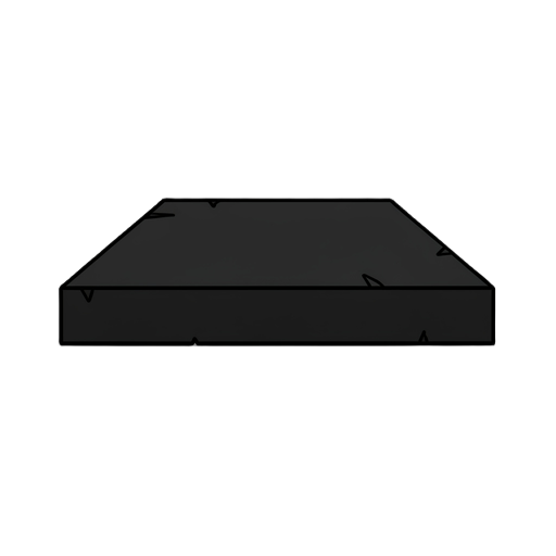 2d game asset, solid black concrete layer, flat vector style. solid and dark colors.