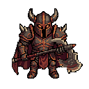 is the warrior of the reference image