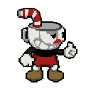 i need you to creat an pixel art model of this character, in the style from the seconde one