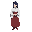 me gere uma imagem da personagem utahime iori (de jujutsu kaisen) no estilo stardew valley.