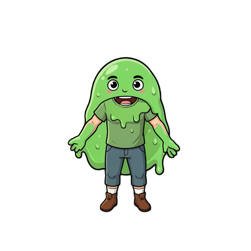 crie um slime que vire humano