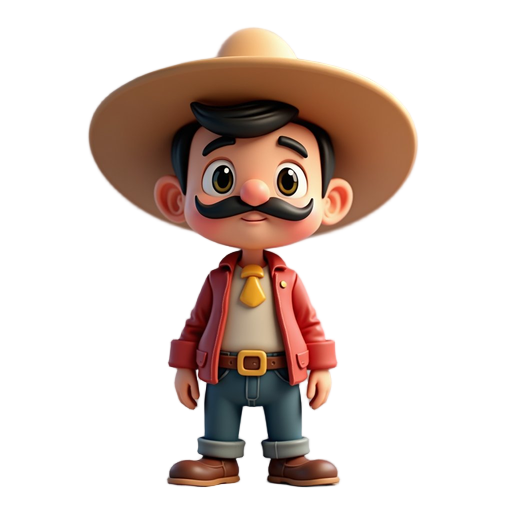 gaucho with hat and mustache
