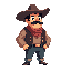 gaucho with hat and mustache