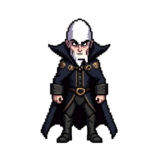 generate pixel art alucard castlevania egual hollow knight style 