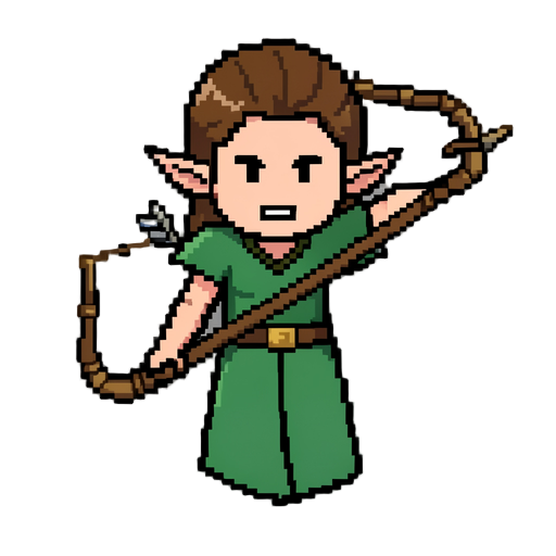 create a pixel art character based on the provided reference image. keep the overall appearance, outfit, colors, proportions, and equipment as close as possible to the reference while adapting it into clean, high quality pixel art. the character is a simp