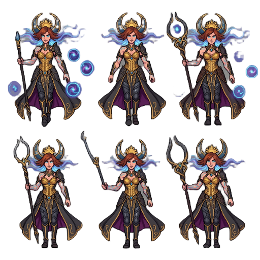professional 2d game asset, side-scrolling pixel art, 32-bit rogue bandit character sheet. use the provided image as the visual reference. generate a complete idle animation cycle consisting of 5 distinct frames. the character must maintain the exact same