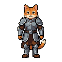 cat knight stand sprite