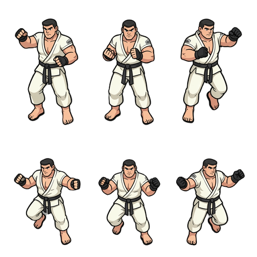 faça um spritesheet de esquiva 