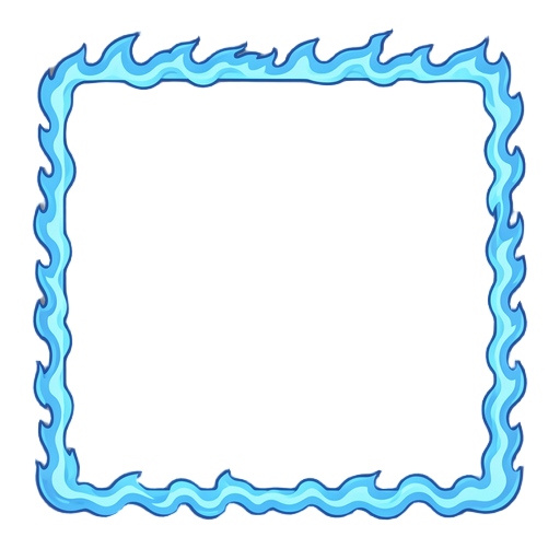 make a screen border effect like blue almost transparent fire alike