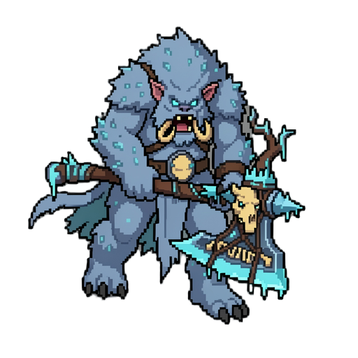 mostro pixel art 