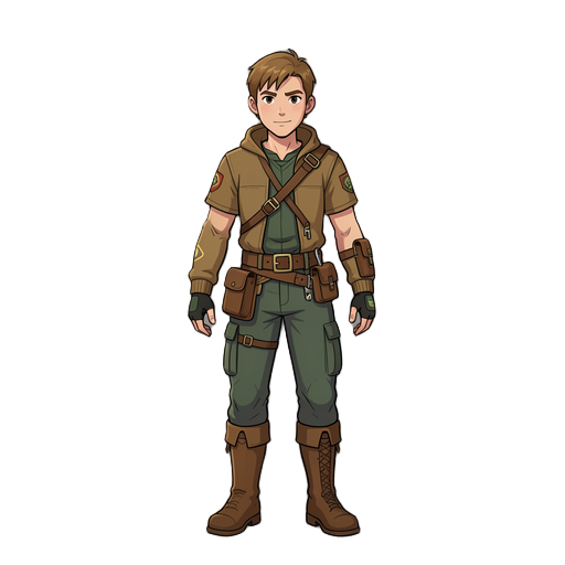 faça uma ficha de rpg com inventário e tudo que um rpg precisa 