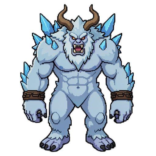 mostro pixel arte 