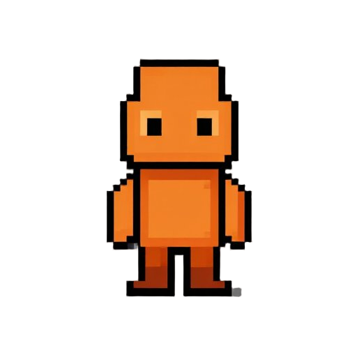 keep the sprite proportions and upscale with nearest-neighbor scaling for preview, while preserving the original 16x16 pixel design.
