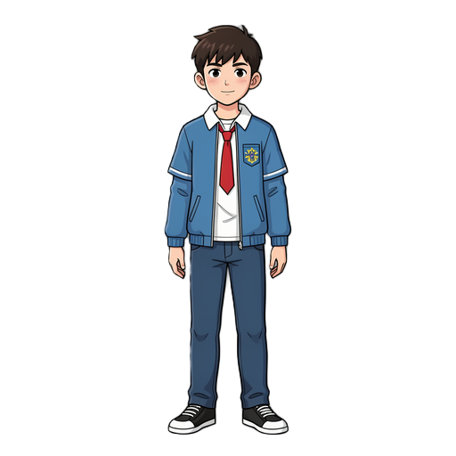 a male high school student