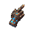 arcane glove, right hand, indicating to northwest  