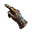 arcane glove, right hand, pointing do top-left