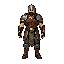- 2d only - front view only -fantasy rpg warrior aesthetic full body - playable game character - idle pose - no background - transparent png
