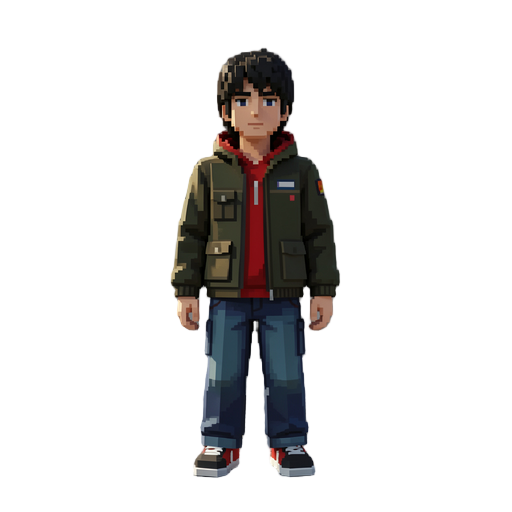 pixel art technos japan style