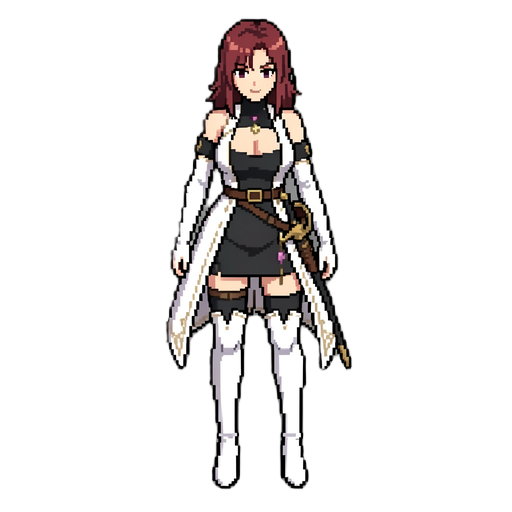 pixel art style 2d character sprite