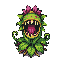 same plant monster from the reference image. pixel art. top-down rpg. idle animation frame 1 of 4. plant standing still.