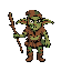 genera el goblin de la referencia para un juego estilo final fantasy antiguo 