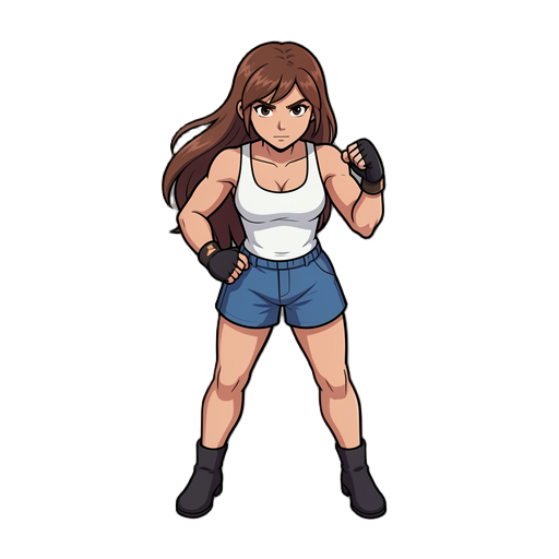 make it fighter sprite