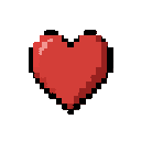 heart item. normaly heart. pickup heart item. 