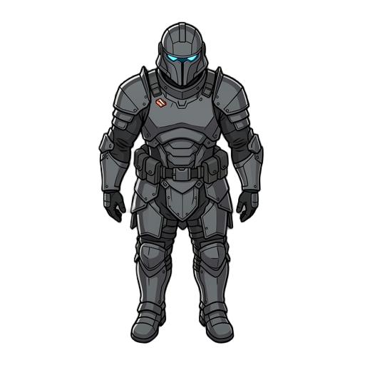 full body sci fi soldier 