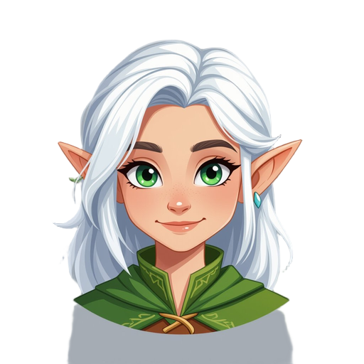 elf with white hair