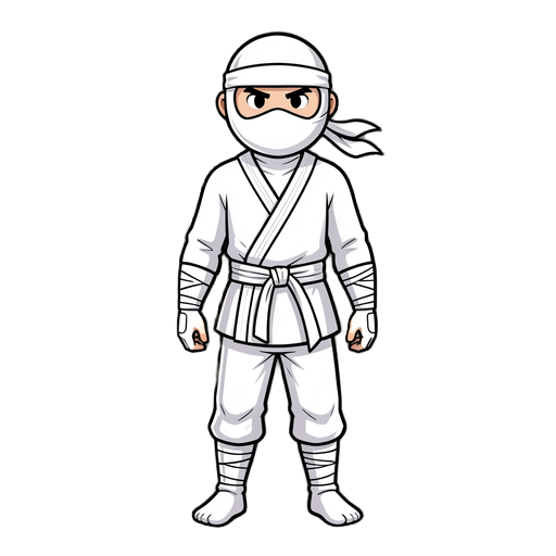 white ninja
