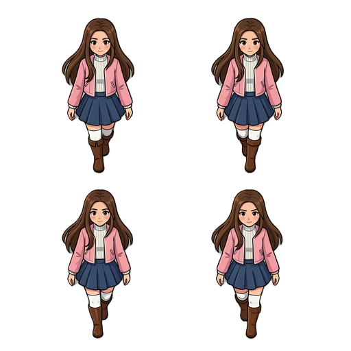 walk animation 4 frame