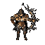 converter this image to topdown archer character 