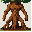 high-quality pixel art of an evil ancient tree giant, designed as a premium 2d rpg game asset. the creature has a massive, twisted wooden trunk for a torso. its lower body consists of three thick, gnarled root-like legs that dig into the ground, anchoring