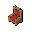habbo hotel furniture pixel art, official classic habbo style 2008-2015, isometric 45 degree view, single clean sprite for small items, transparent background, high quality sharp pixels, no blur, limited color palette exactly like habbo, detailed wooden