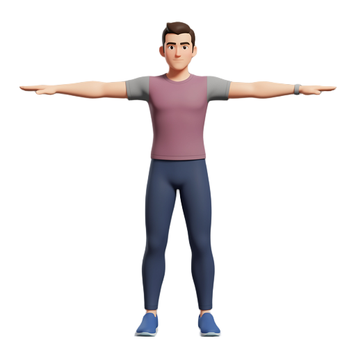 i want you to create an animation of the character walking, running, punching, and kicking.