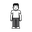personagem simples, meio quadrado, corpo médio